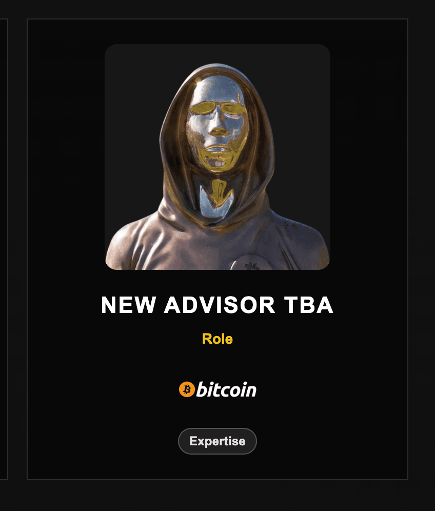 NEW ADVISOR TBA